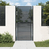 VidaXL Poort 105x250 cm staal antracietkleurig