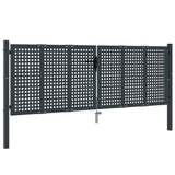 Porta Vidaxl 300x125 cm in acciaio antracite