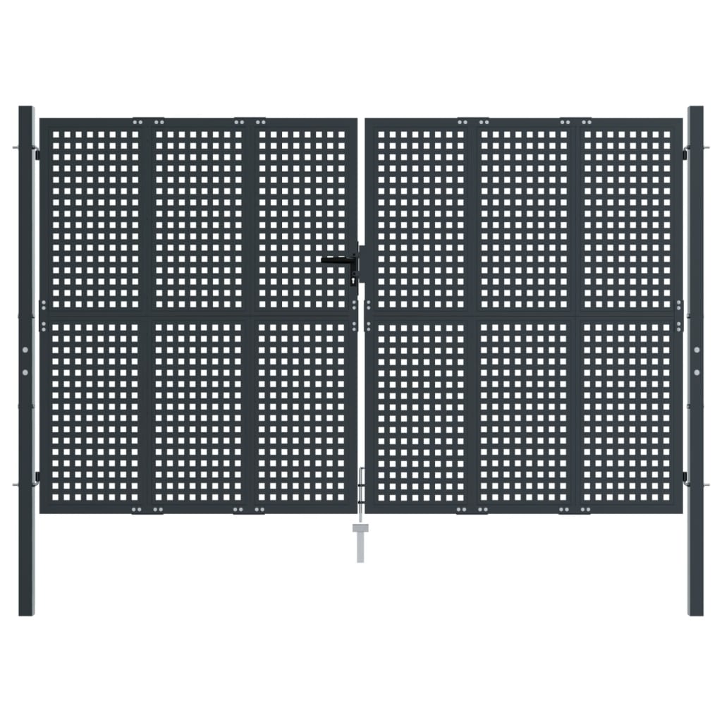 Vidaxl port 300x175 cm steel anthracite -colored