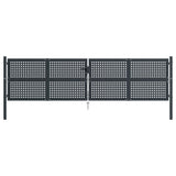Porta Vidaxl 400x125 cm in acciaio antracite