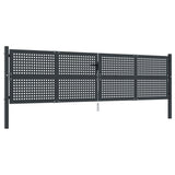 VIDAXL -Port 400x150 cm Stahl Anthrazit -geläutet