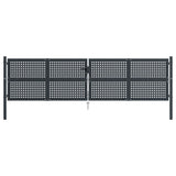VIDAXL -Port 400x150 cm Stahl Anthrazit -geläutet