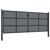 VIDAXL -Port 400x200 cm Stahl Anthrazit -geläutet