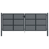 VIDAXL -Port 400x200 cm Stahl Anthrazit -geläutet