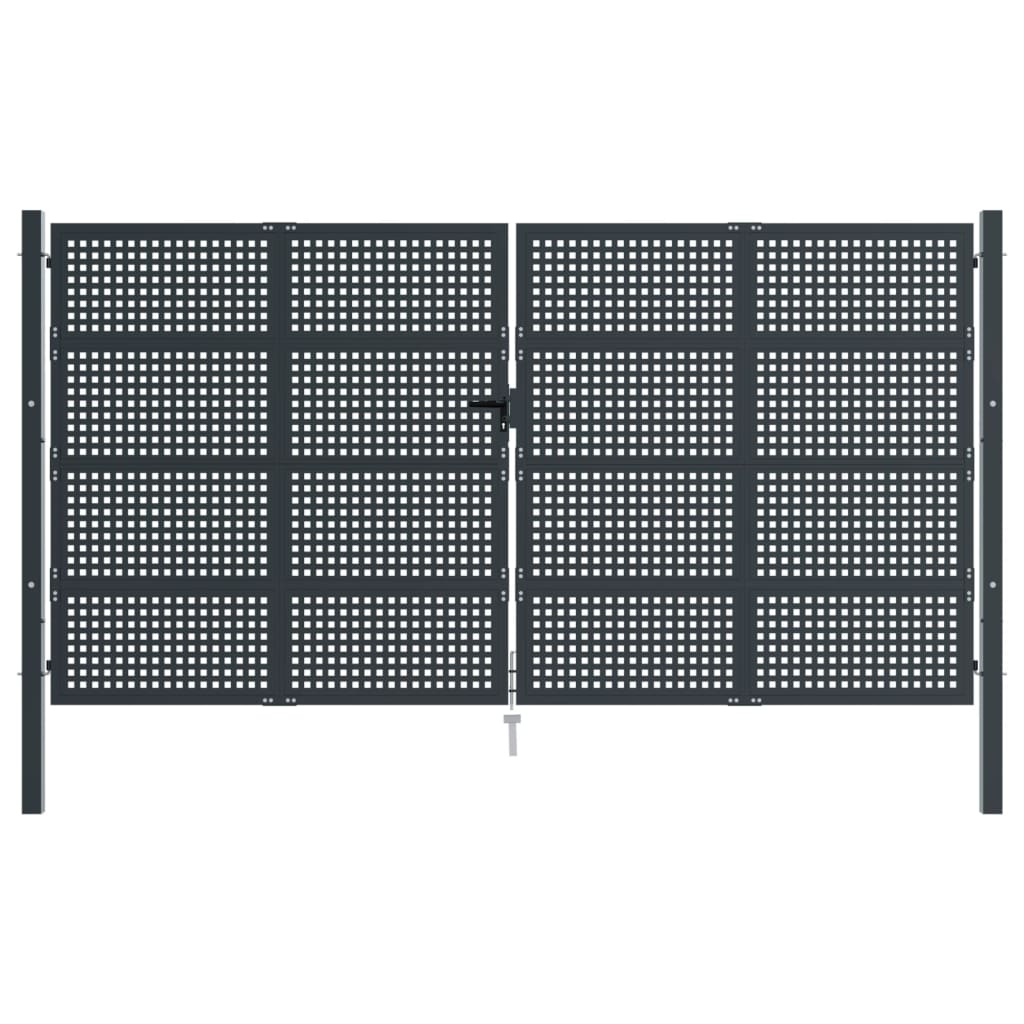 Vidaxl Port 400x225 cm stål antracit -farvet