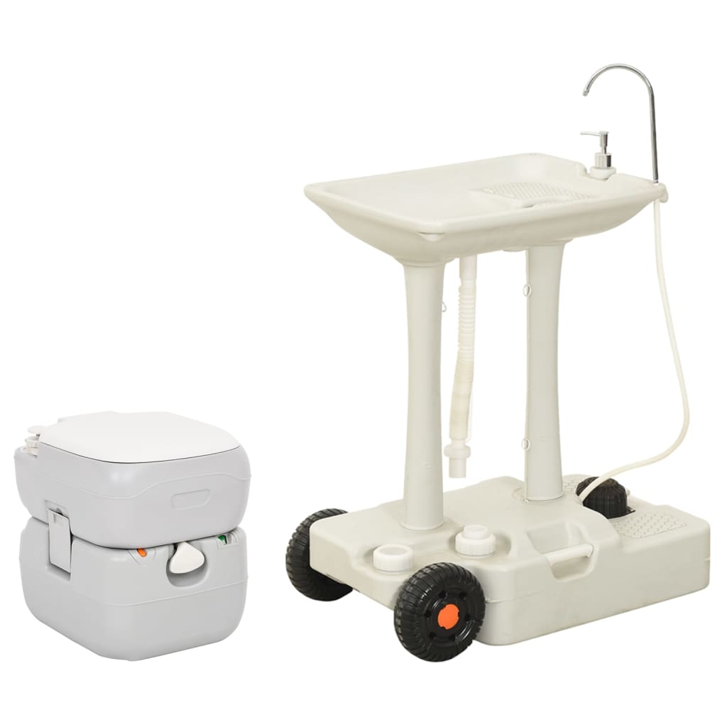 Vidaxl Camping toilet and Washbasin Portable