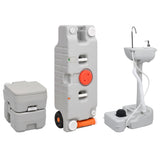 Vidaxl Camping toilet and Washbasin with Water Tank