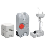 Vidaxl Camping toilet and Washbasin with Water Tank