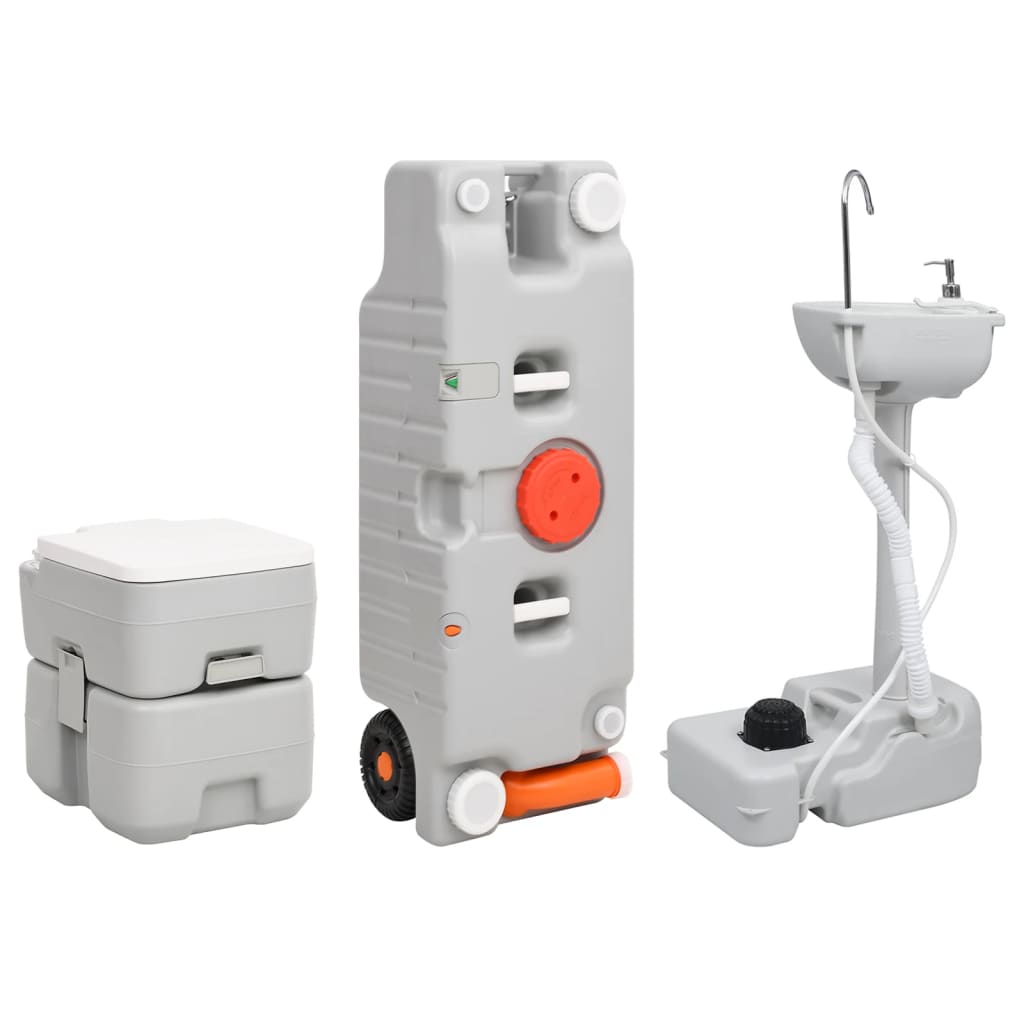 Vidaxl Camping toilet and Washbasin with Water Tank