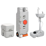 Vidaxl Camping toilet and Washbasin with Water Tank