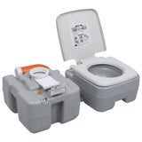 Inodoro de campamento Vidaxl y lavabo con tanque de agua