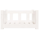 Vidaxl dog basket 55.5x45.5x28 cm solid pine white