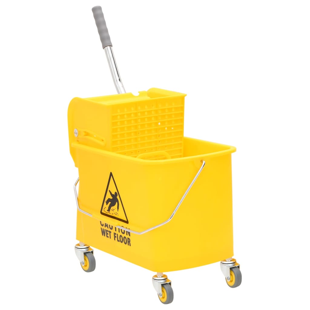 Vidaxl Mopper con escritor y ruedas 20 L Polypropene amarillo