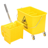Vidaxl Mopper con escritor y ruedas 20 L Polypropene amarillo