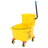 Vidaxl Mop con escritor y ruedas 36 l Polypropene amarillo