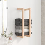Vidaxl håndkle rack 23x18x60 cm solid furu