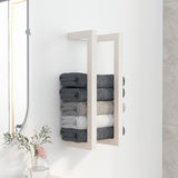 Vidaxl håndklædeholder 23x18x60 cm Solid fyrretræ