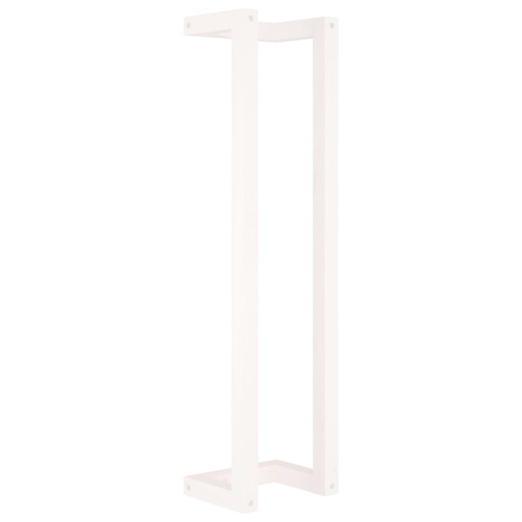 Vidaxl håndklæde rack 23x18x90 cm fast fyrretræ hvid