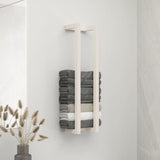 Vidaxl håndklæde rack 23x18x90 cm fast fyrretræ hvid