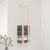 Vidaxl håndklædeholder 23x18x110 cm Solid fyrretræ