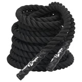 Vidaxl Battle Rope 15 m 11 kg polyesterová černá