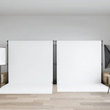 Ozadje Vidaxl stoji 2 PCS 305x243 cm jeklena črna