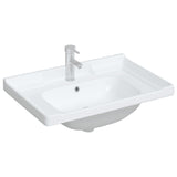 VidaXL Washbasin Rectangular 71x48x23 cm Ceramic White