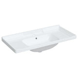 Vidaxl Washbasin rektangulær 100x48x23 cm keramisk hvid