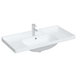 Vidaxl Washbasin rektangulær 100x48x23 cm keramisk hvid