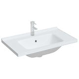 VidaXL Washbasin Rectangular 81x48x19.5 cm Ceramic White