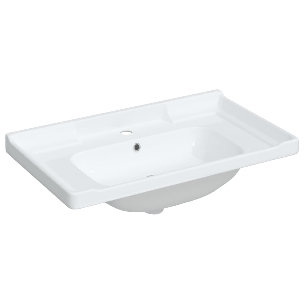 VidaXL Washbasin Rectangular 91.5x48x19.5 cm Ceramic White