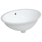 Vidaxl Washbasin Oval 56x41x20 cm keramična bela