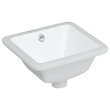 VidaXL Washbasin Rectangular 30.5x27x14 cm Ceramic White