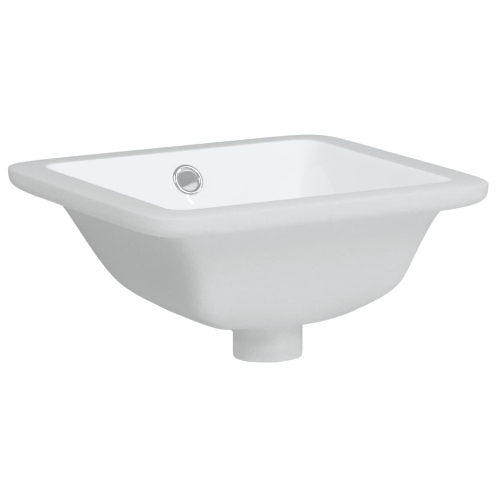 VidaXL Washbasin Rectangular 30.5x27x14 cm Ceramic White