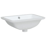 VidaXL Washbasin Rectangular 41.5x26x18.5 cm Ceramic White