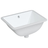 Vidaxl Washbasin Rectangular 47.5x35x19.5 cm bianco ceramico