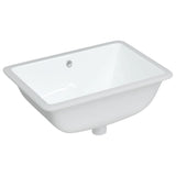 VidaXL Washbasin Rectangular 55.5x37.5x19 cm Ceramic White