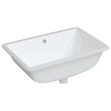 VidaXL Washbasin Rectangular 60x40x21 cm Ceramic White