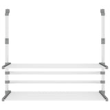 Stojak na suszenie vidaxl na balkon 89x25x (60-95) cm aluminium