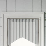 Vidaxl zavese Rails 2 pcs 40-60 cm aluminijaste bele in srebrno obarvano