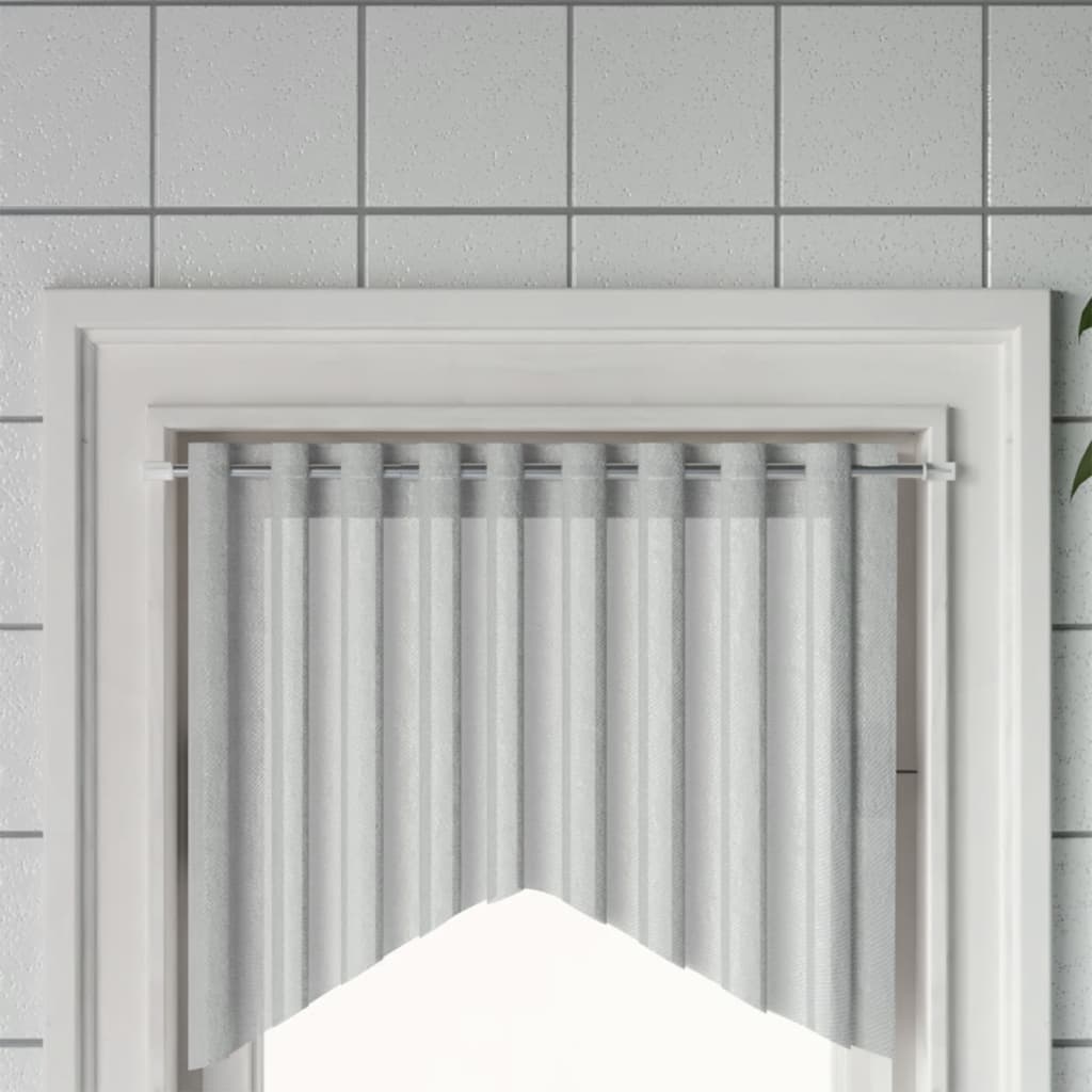 Vidaxl Curtain Rails 2 PCS 60-105 cm hliníková bílá a stříbrná barva