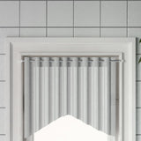 Vidaxl Curtain Rails 2 PCS 60-105 cm hliníková bílá a stříbrná barva