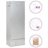 VIDAXL BBQ kajenje pečice z lesnimi čipsi 44,5x29x110 cm jeklo
