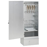 VIDAXL BBQ kajenje pečice z lesnimi čipsi 44,5x29x110 cm jeklo