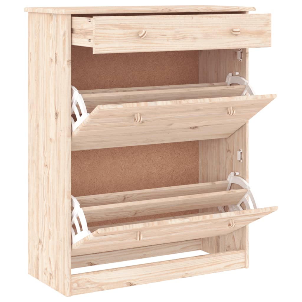 Vidaxl Shoe cabinet Alta 77x35x96 cm Solid pine
