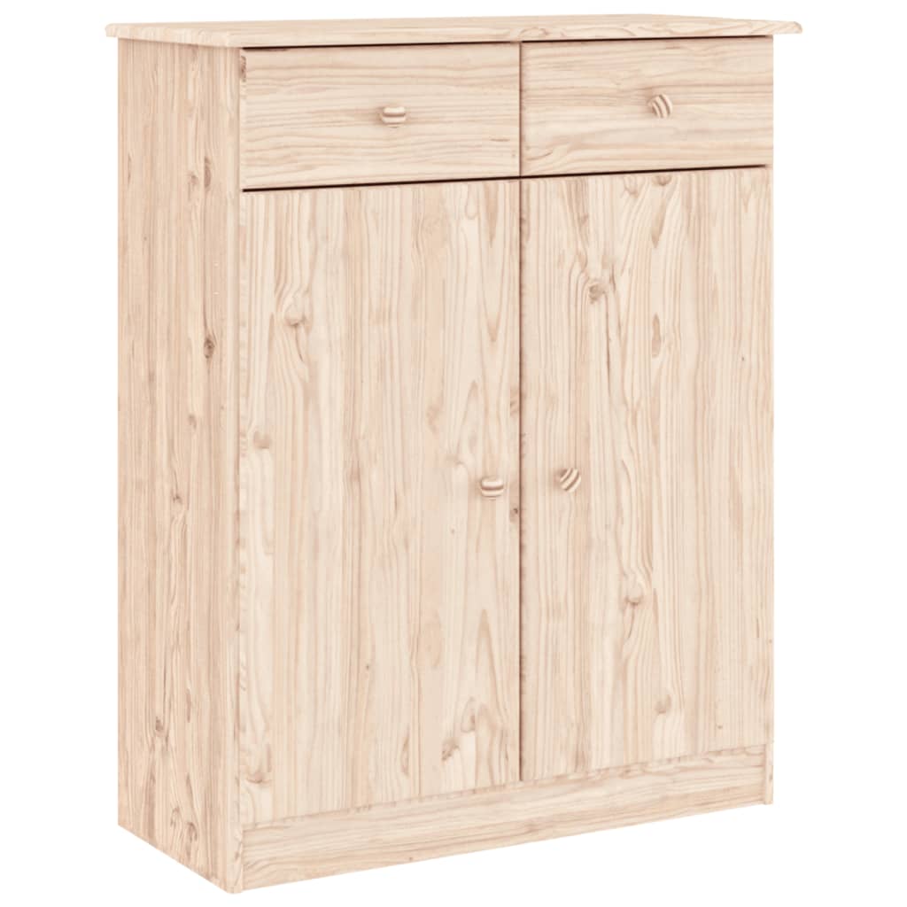 Vidaxl Shoe Cabinet Alta 77x35x96 cm pevná borovice