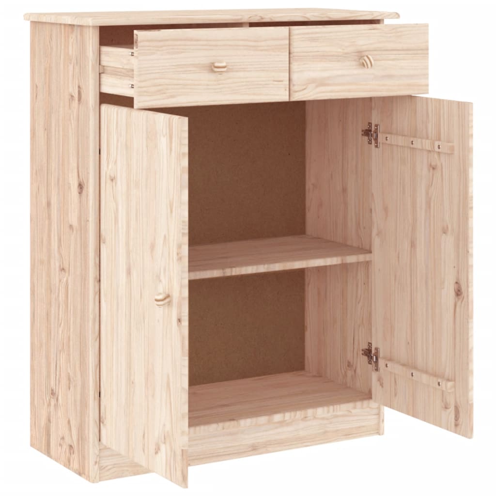 Vidaxl Shoe Cabinet Alta 77x35x96 cm pevná borovice