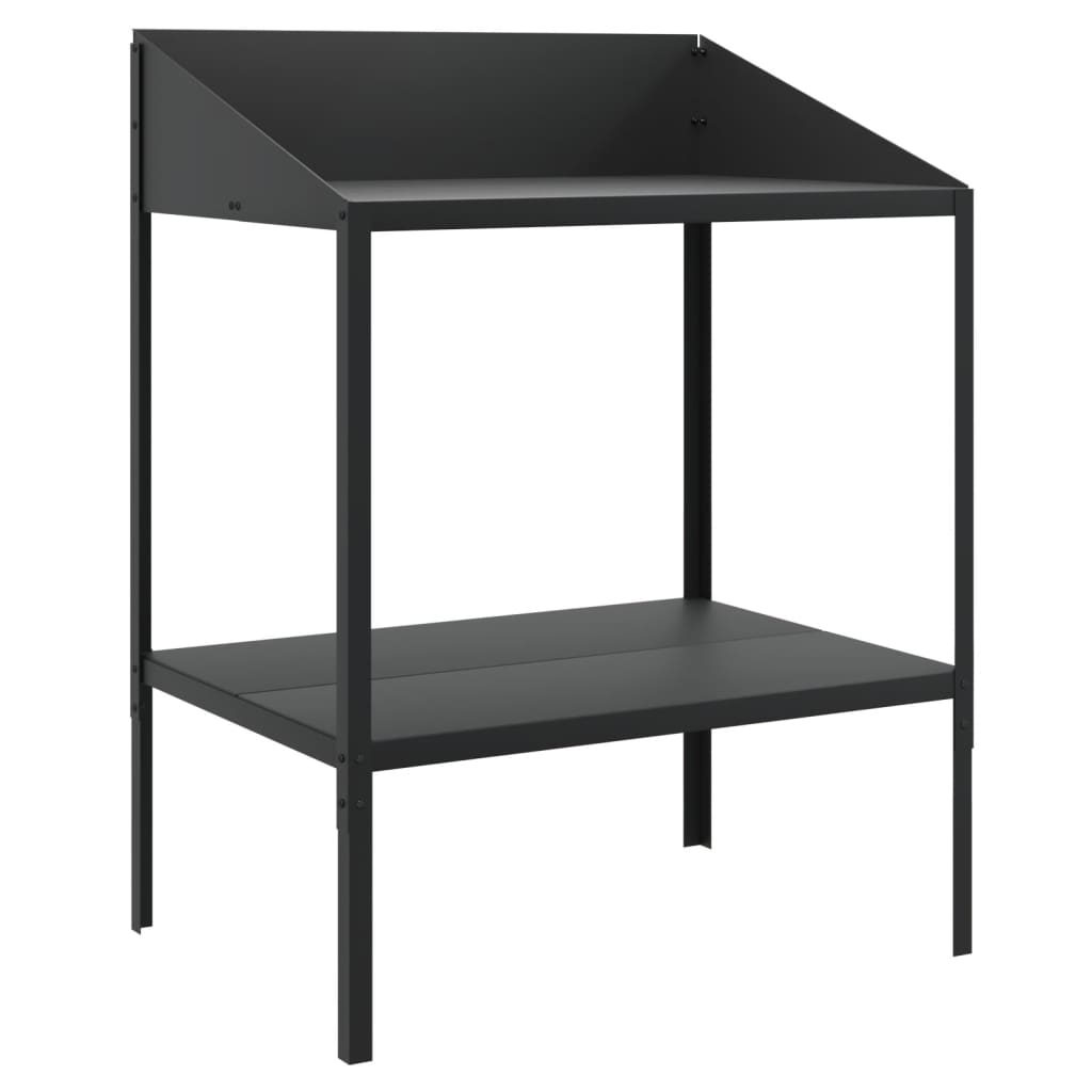 Vidaxl Planz Standard 75.5x54.5x100 cm Galavanitiséiert Stol Anthracite Faarf