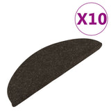 Vidaxl Stair Mats Self Adhesive 10 pcs 65x22,5x3,5 cm antracit -Roredna