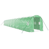 VidaXL TUINKAS with steel frame 36 m² 18x2x2 m green